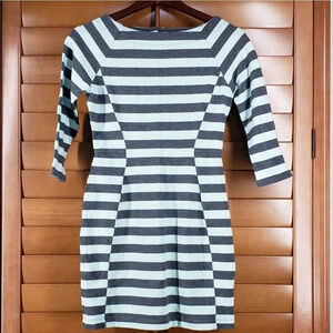 Gap Long Sleeve Striped Mini Dress